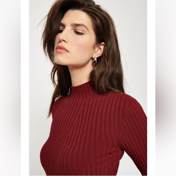 Maty Long Sleeve Funnel Neck Sweater - Picture 4 of 6